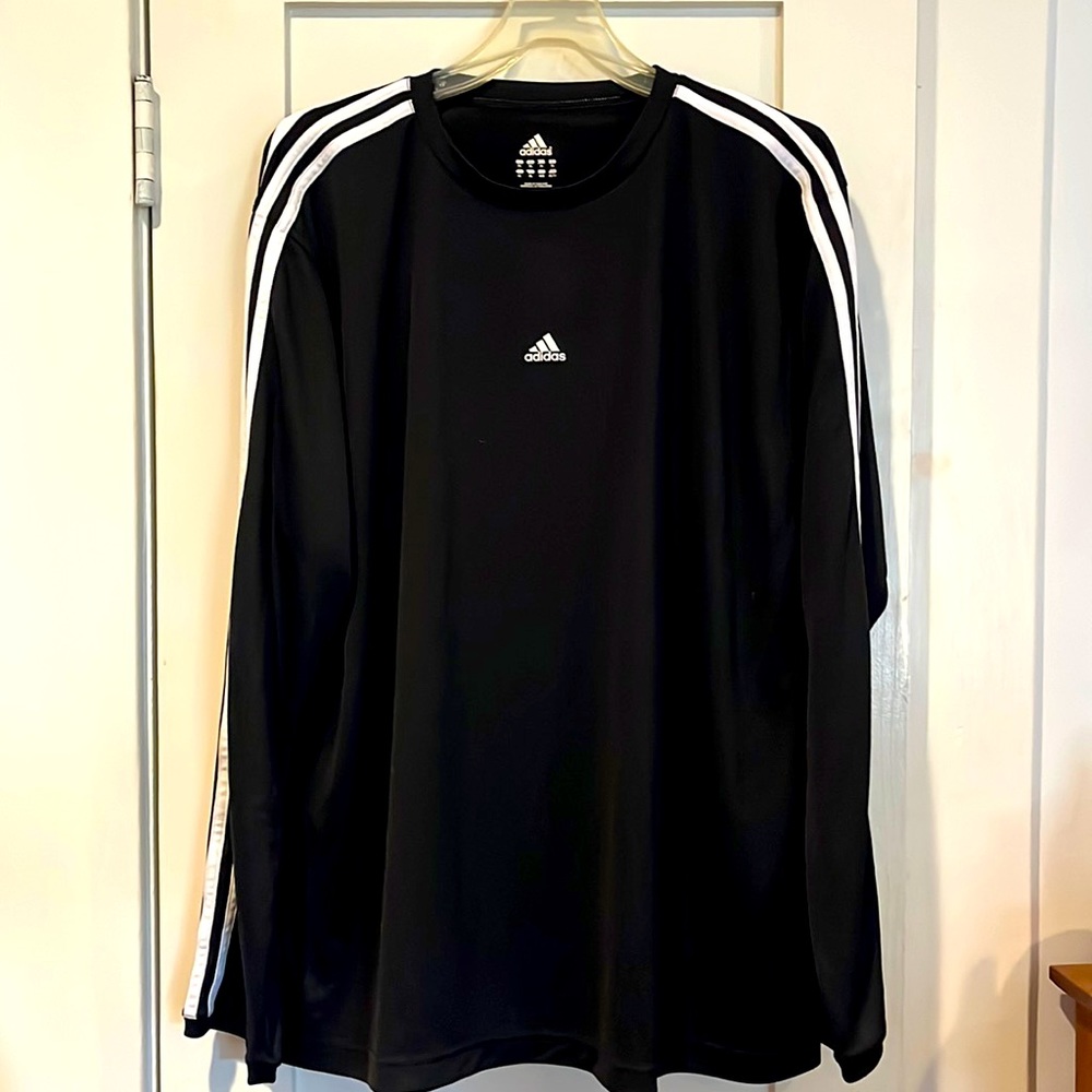 Adidas Black and White Athletic Jersey - XL